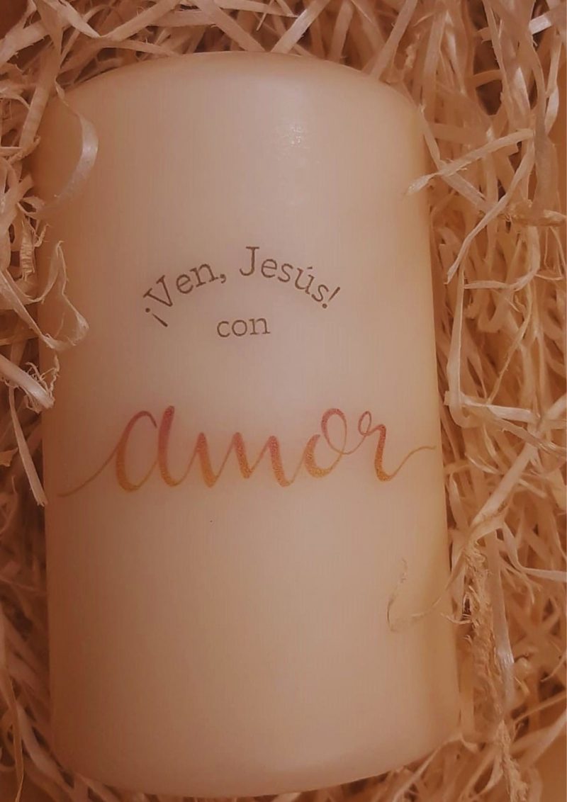 kit velas Adviento ven Jesus Navidad 2022 amor